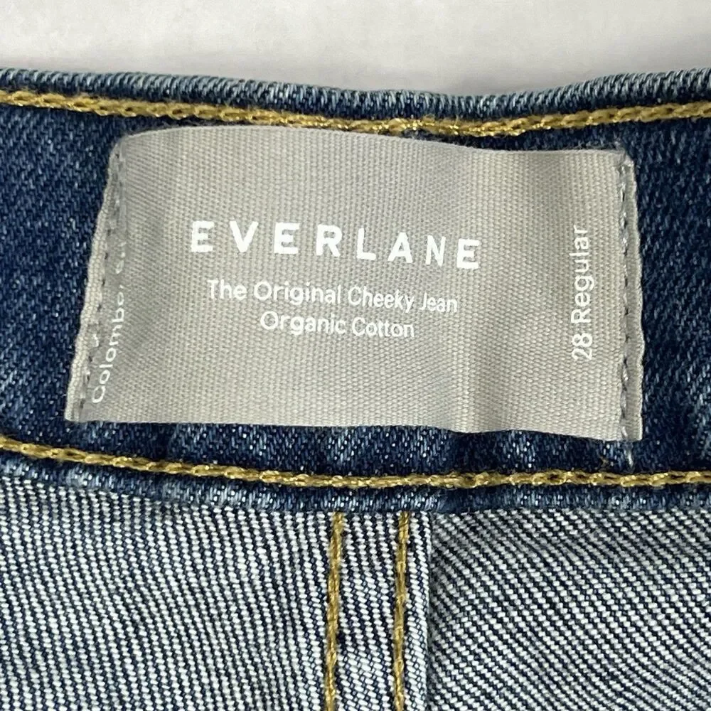 Everlane The Original Cheeky Jean High Rise Medium Wash Straight Leg Women’s 28